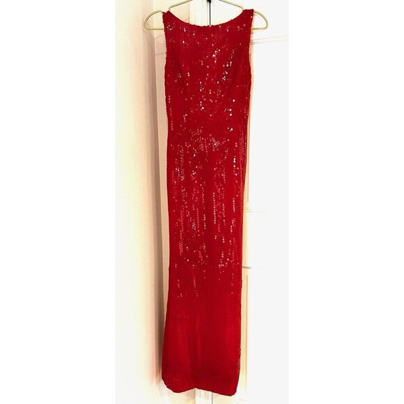 Moschino Cheap And Chic Women's Dress Orange Sequin Made in Italy Size 4 - Picture 1 of 13